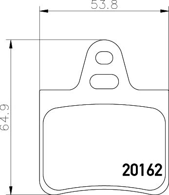 HELLA PAGID 8db355019011 -  Комплект тормозных колодок, дисковый тормоз